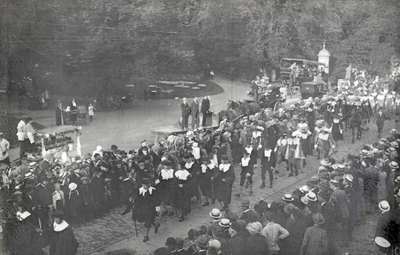 98232 Afbeelding van de historisch-allegorische optocht ter gelegenheid van het 25-jarig regeringsjubileum van H.M. ...